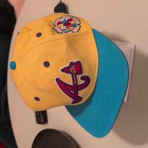 Yellow Atlanta Braves Hat